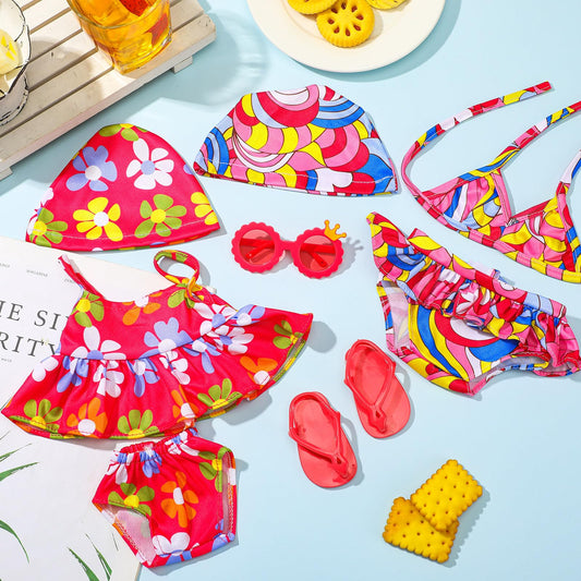 Kajaia handbag accessory for 18-inch dolls—perfect finishing touch to any beach or picnic outfit.