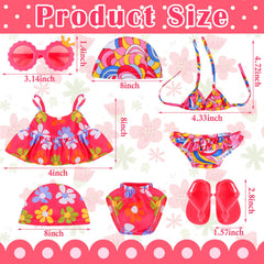 Kajaia pink flip-flops for 18-inch dolls—soft, sturdy sandals for seaside adventures.