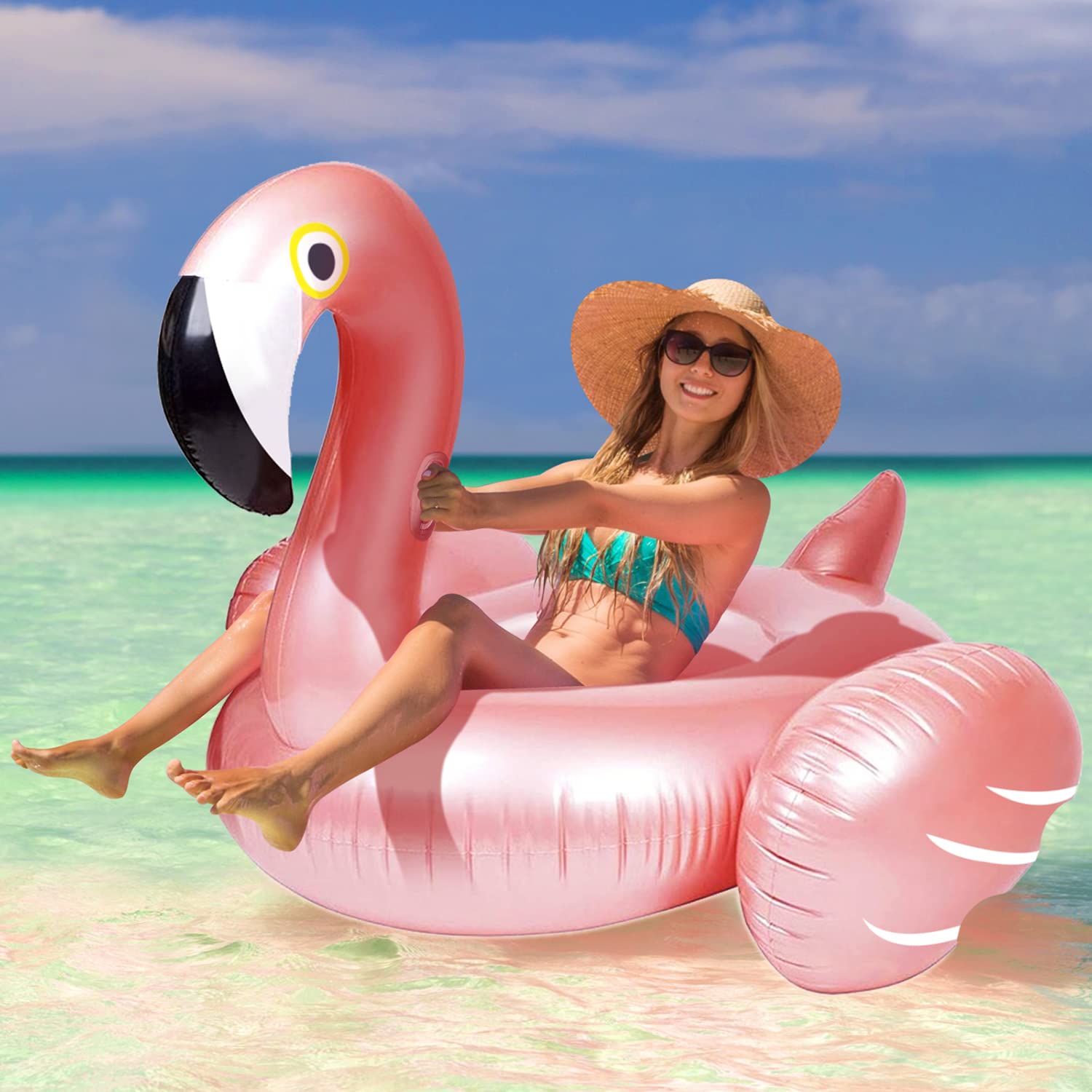Kakashi heavy-duty vinyl flamingo delivers durable summer fun