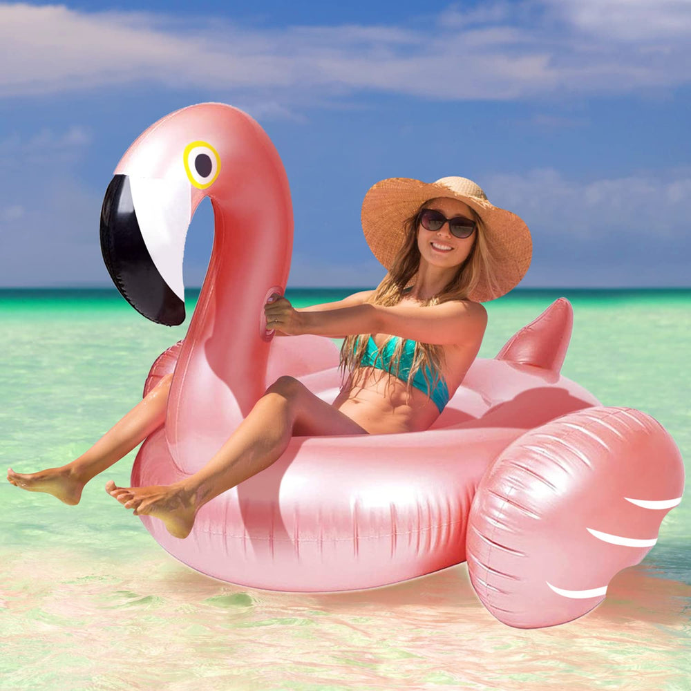 Kakashi heavy-duty vinyl flamingo delivers durable summer fun