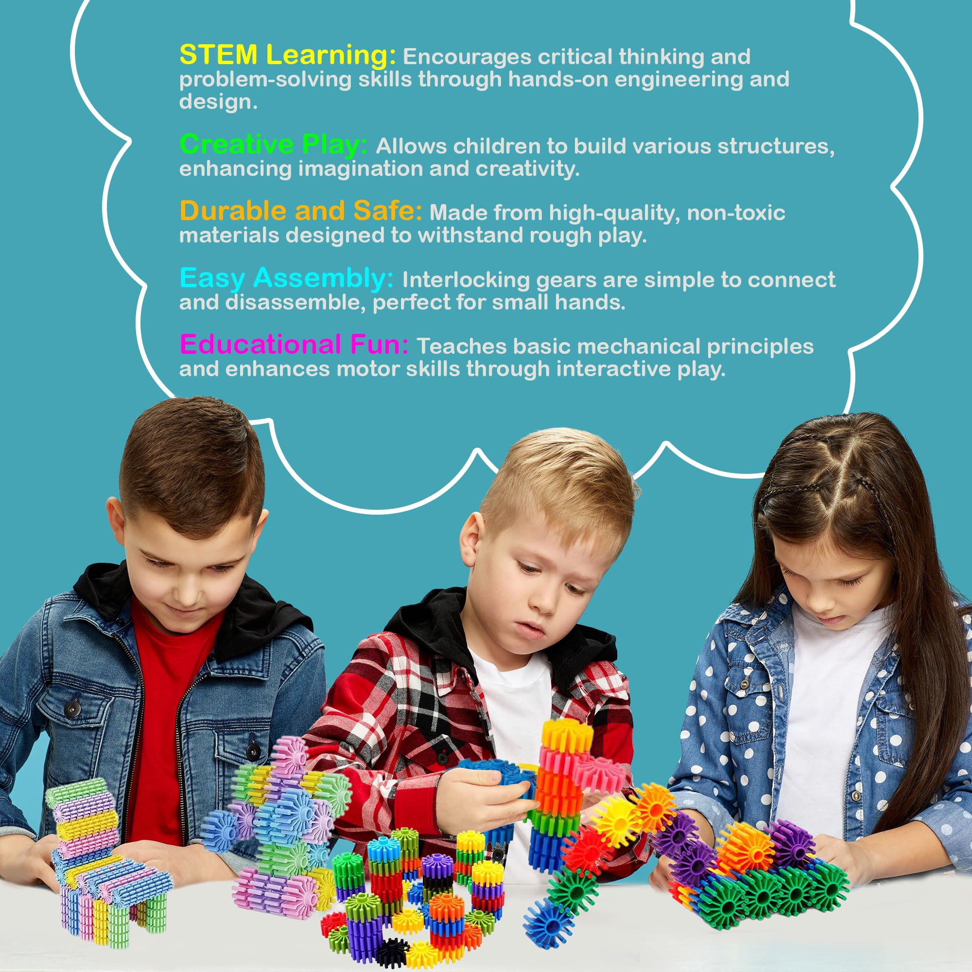 KAKATIMES interlocking construction playset displayed for collaborative construction and teamwork.