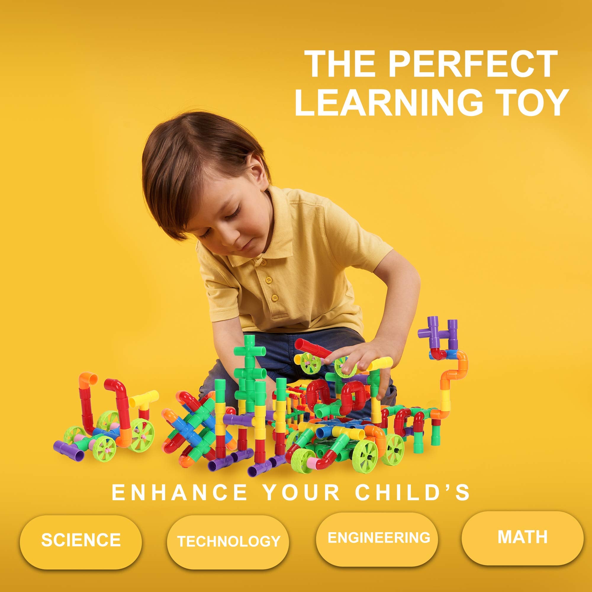 KAKATIMES STEM blocks windmill scene promotes spatial thinking and curiosity.