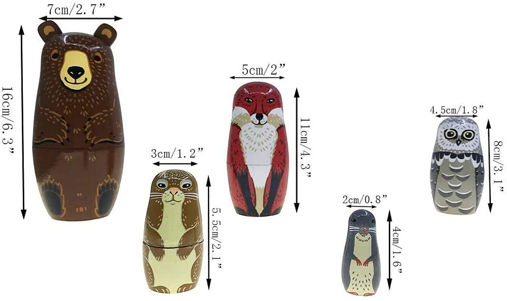 Kakeah nesting dolls decorative keepsake for home décor