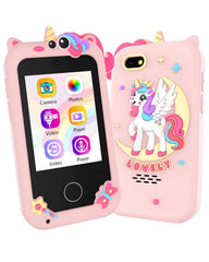 KAKTIN Kids Smart Phone Toy front view with easy-grip design for small hands.