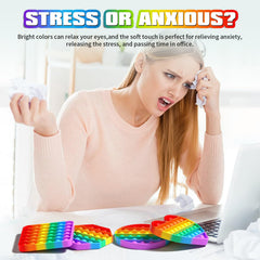 Kakukokas rainbow-colored silicone fidgets boost mood during breaks and group activities