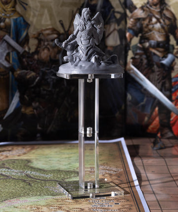 Kalami 2x2 inch base plates keep figures securely on map.