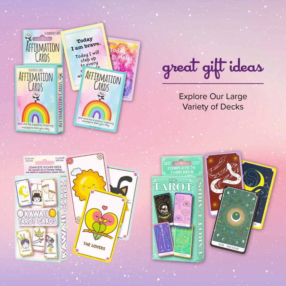 Kalan Cute Kawaii Tarot Cards beginner-friendly design supports easy start.