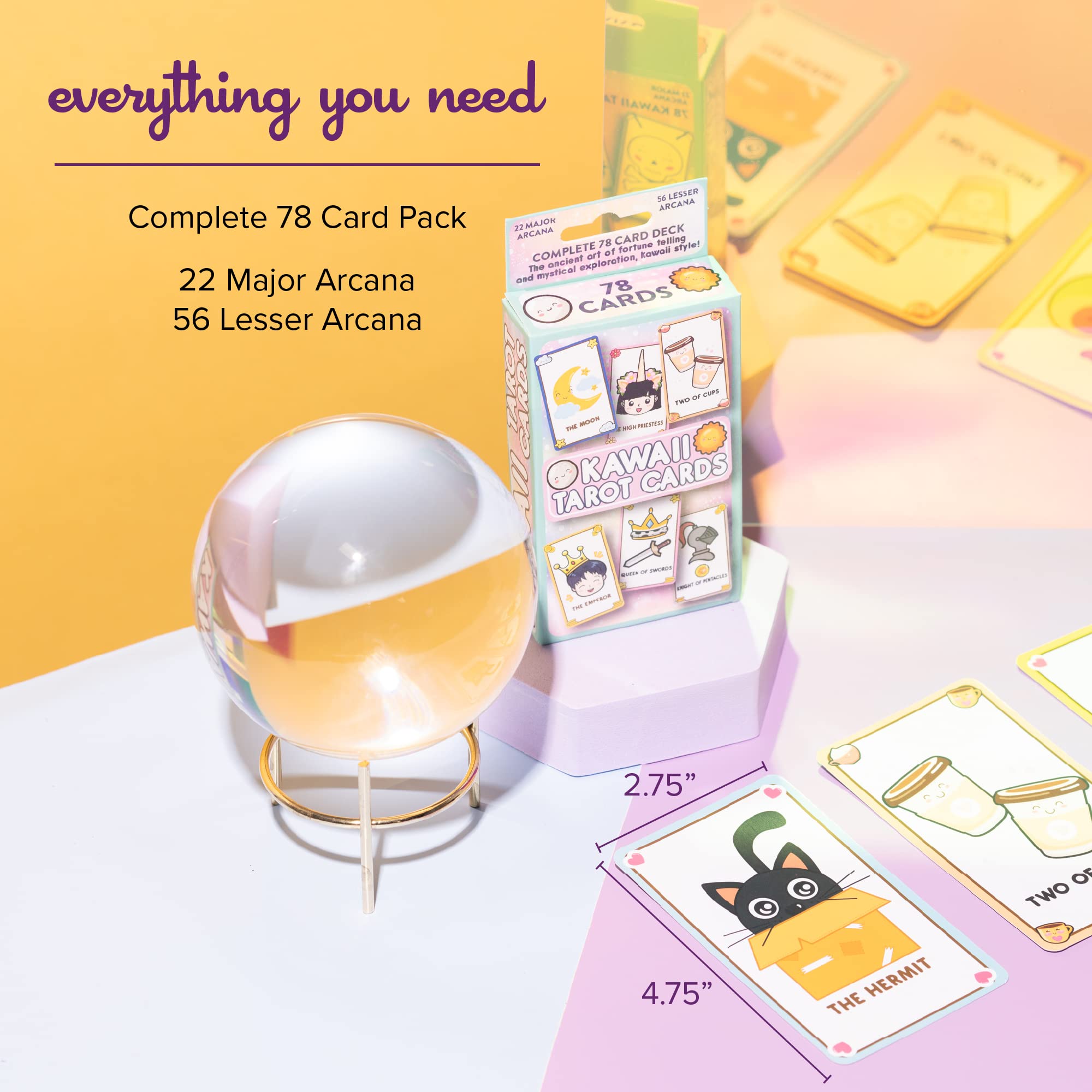 Kalan Cute Kawaii Tarot Cards drawstring bag for portable storage and on-the-go readings.