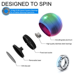 KALMORA illusion ball rotation showing continuous spiral visual