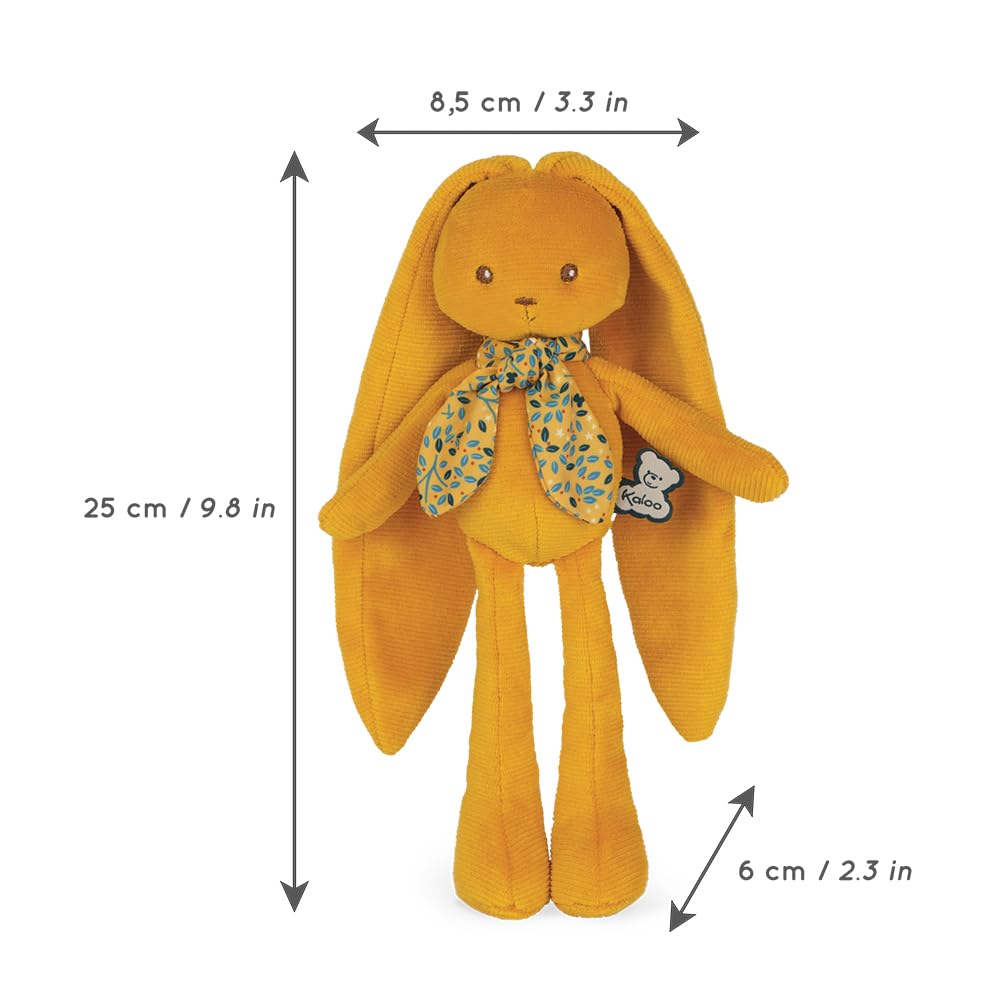 Kaloo Lapinoo embroidered eyes provide safe, gentle visual focus during mouthing and cuddles.