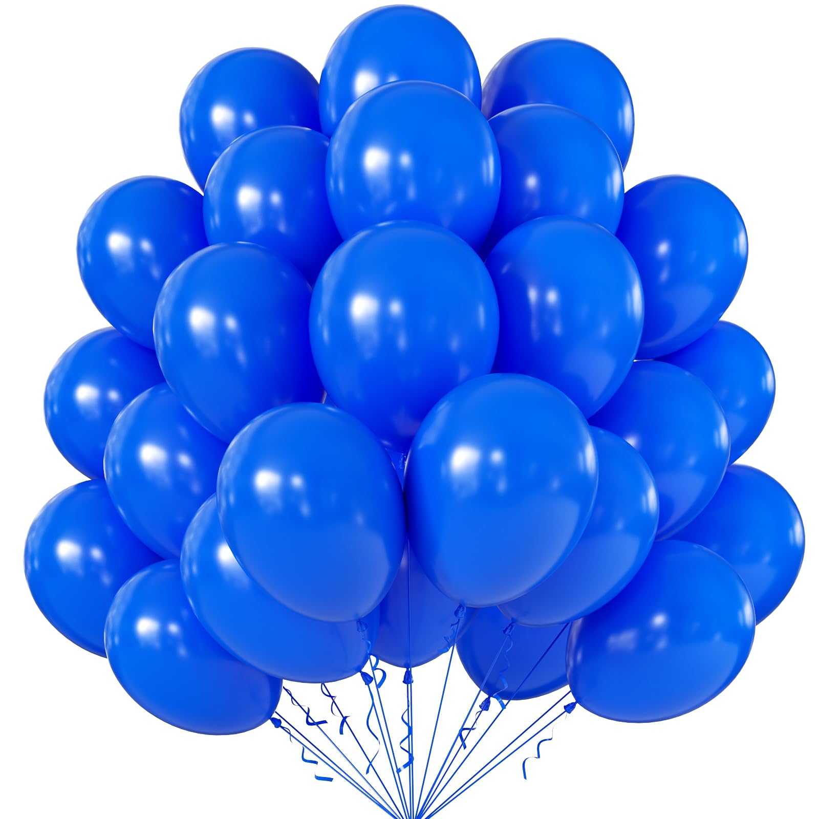 KALOR 10-inch dark blue balloons add vibrant color to party decor.