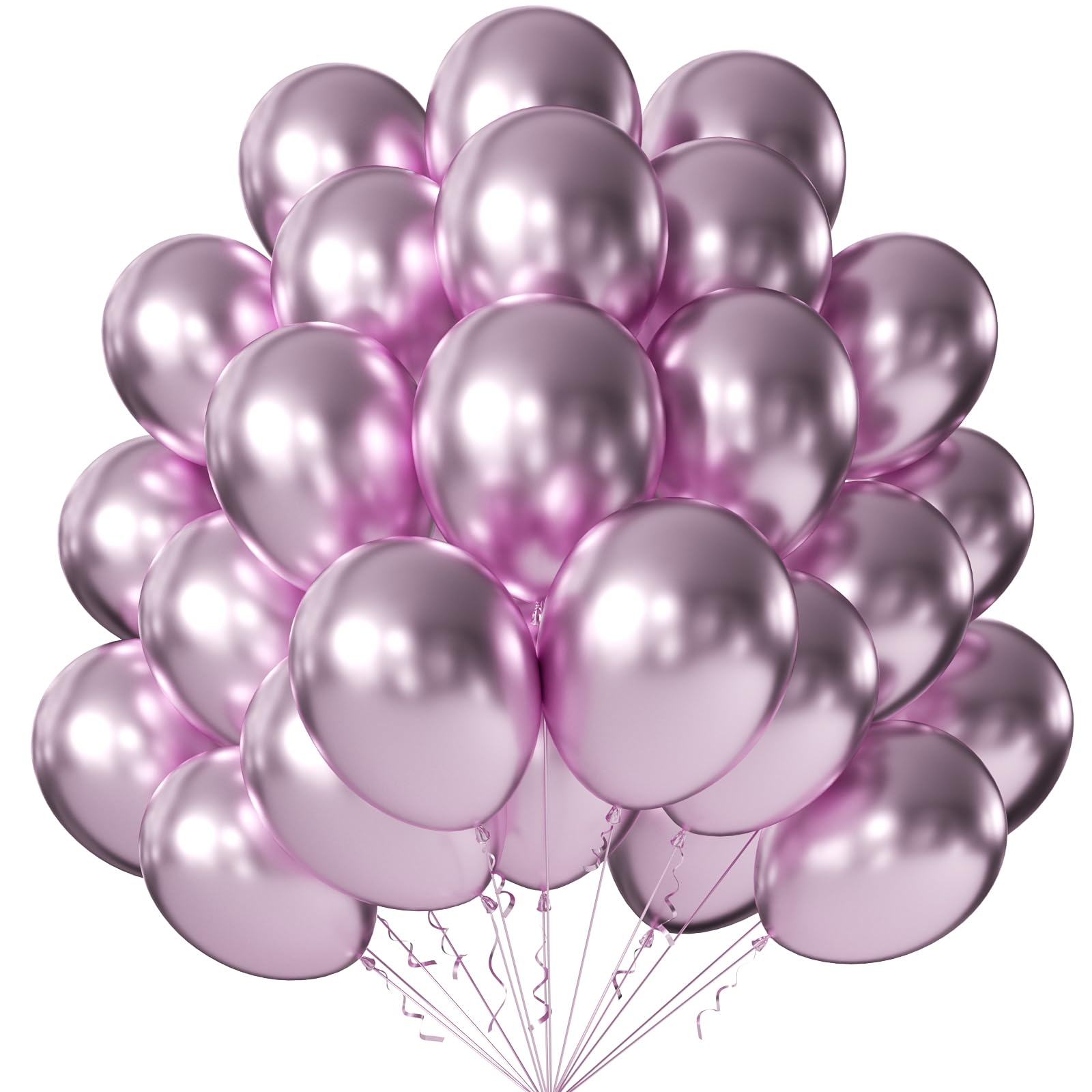 KALOR 100-pack pink balloons offer bold color for arches and garlands.