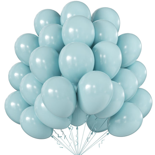 KALOR 10-inch Retro Mist Blue balloons perfect for arches and centerpieces.
