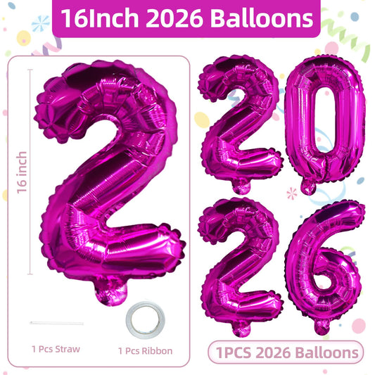 KALOR 16-inch balloons with ribbon and straw for easy inflation.