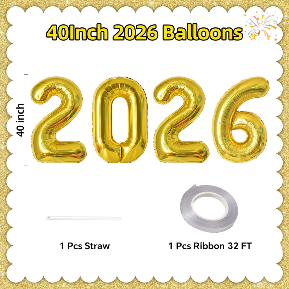 KALOR 2026 number balloons with ribbon simplify party decorating
