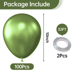 KALOR lime green balloon garland arch adds a striking centerpiece.