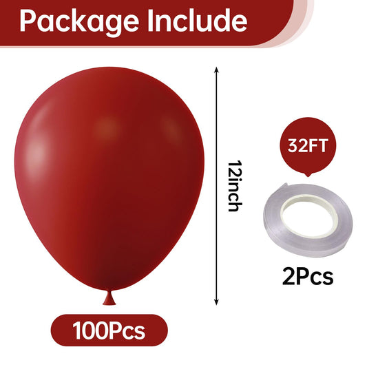 Kalor 100-pack latex balloons ready for helium or air decor.