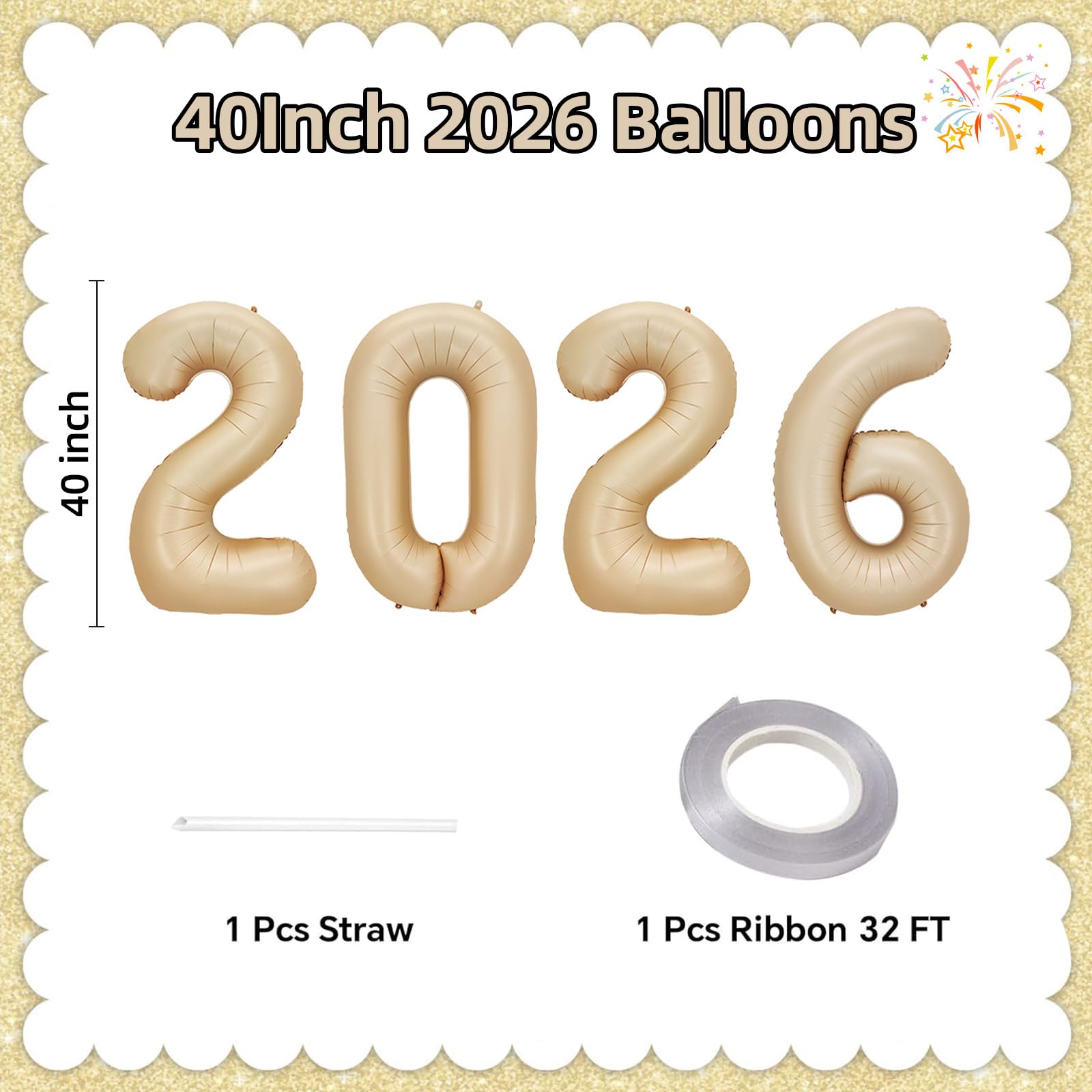 KALOR caramel foil 2026 banner adds lasting shine to celebrations.