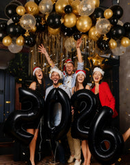 KALOR New Year and graduation decor with oversized foil numbers.