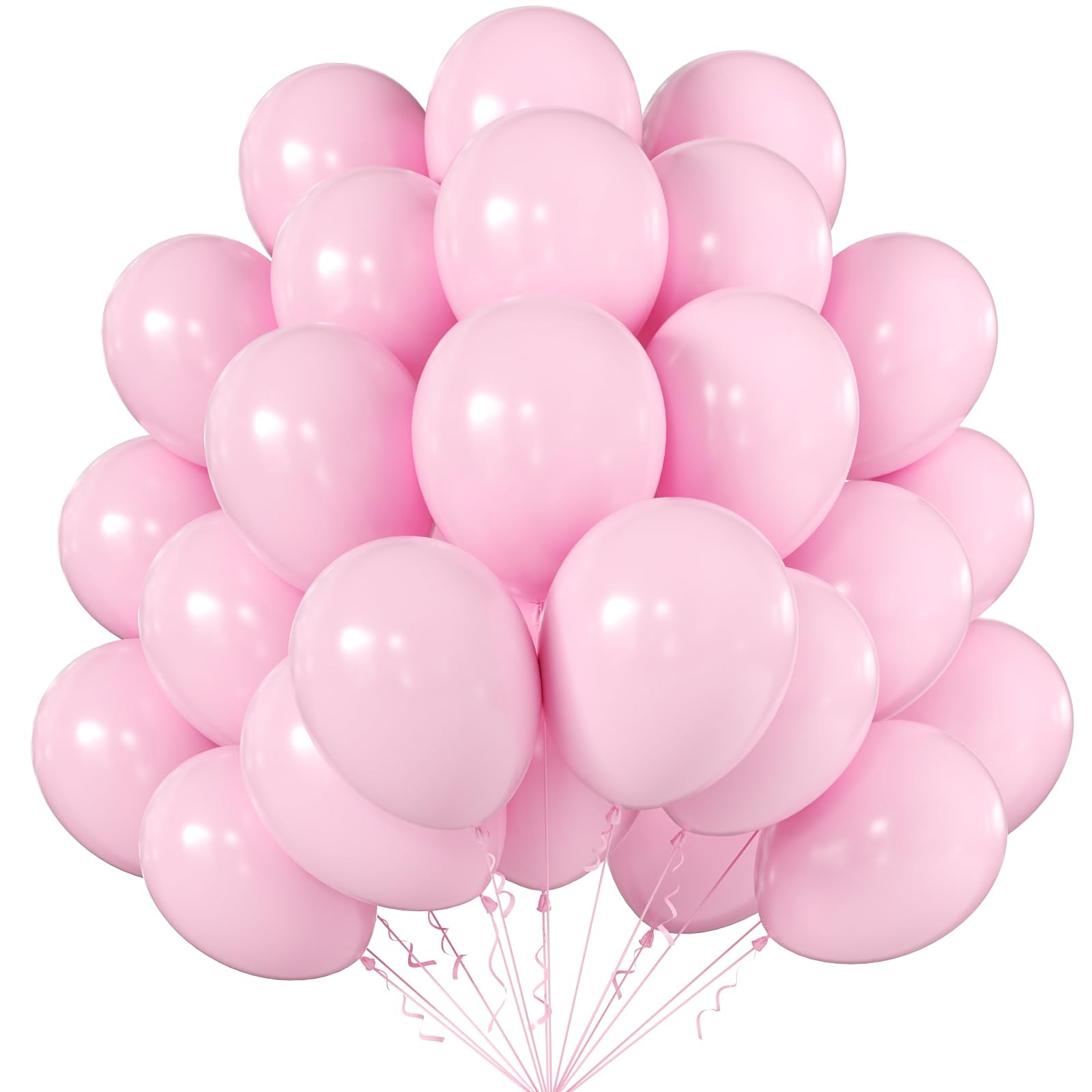 KALOR pastel pink 10-inch balloons ideal for arches and garlands.