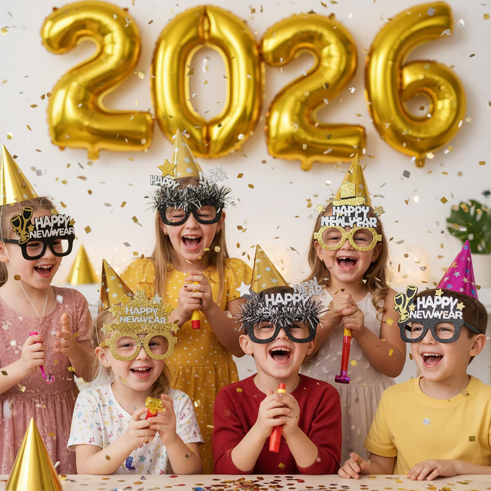 KALOR reusable 2026 gold number balloons for future celebrations