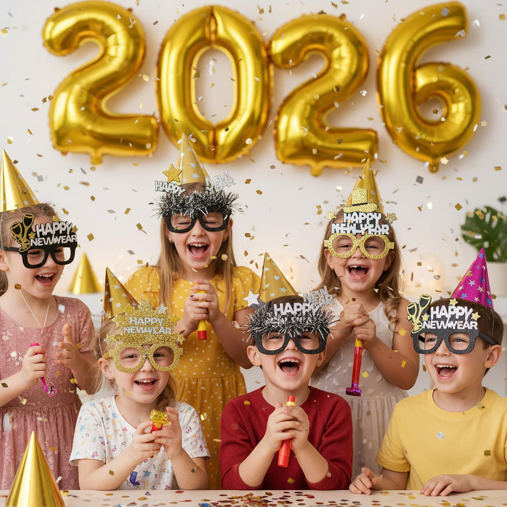 KALOR reusable 2026 gold number balloons for future celebrations