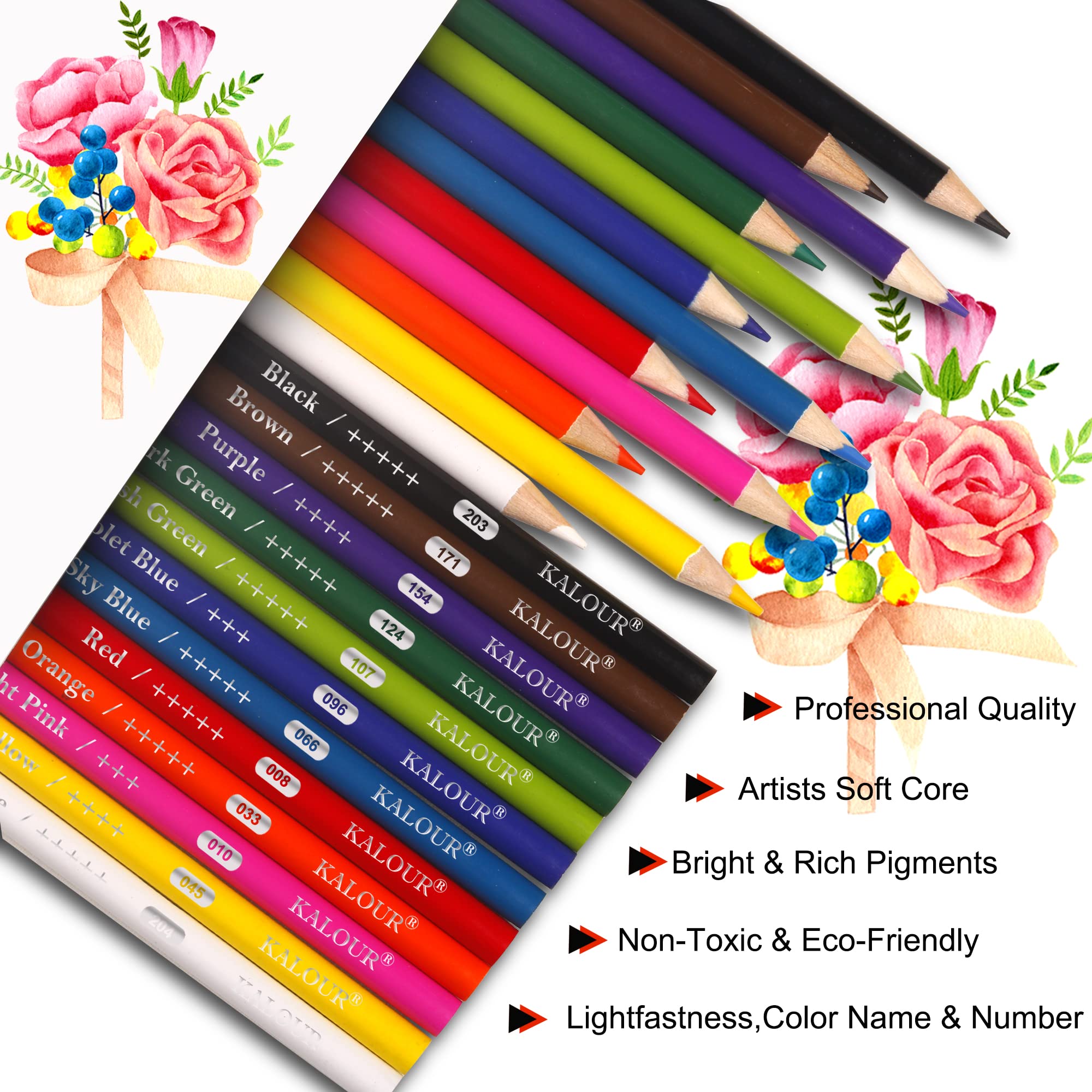 KALOUR twelve basic colors highlighted for easy color selection