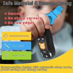 KALUYA Baby Keys Toy silicone teether keys provide safe chewing and texture.