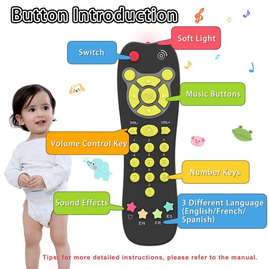 KALUYA remote features lights and music to engage infants