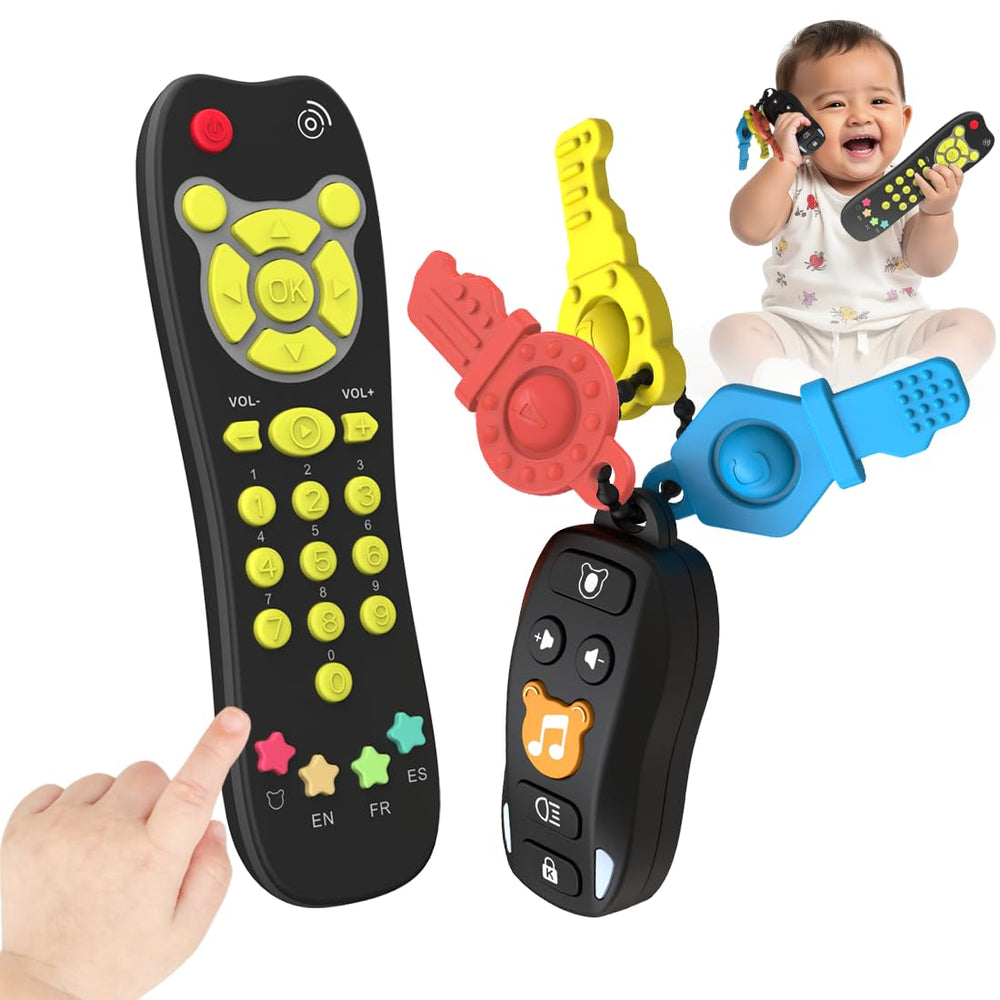 KALUYA baby toy keys front view supports imaginative play and pretend car key rituals.