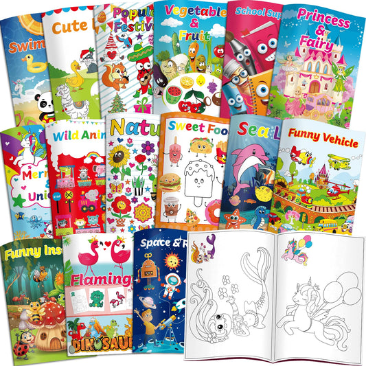 Kalysky 15Pack coloring books collection for travel-friendly creative play.