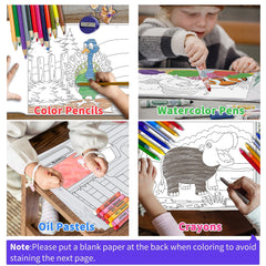 Kalysky animal-word-pattern page blends learning with art.