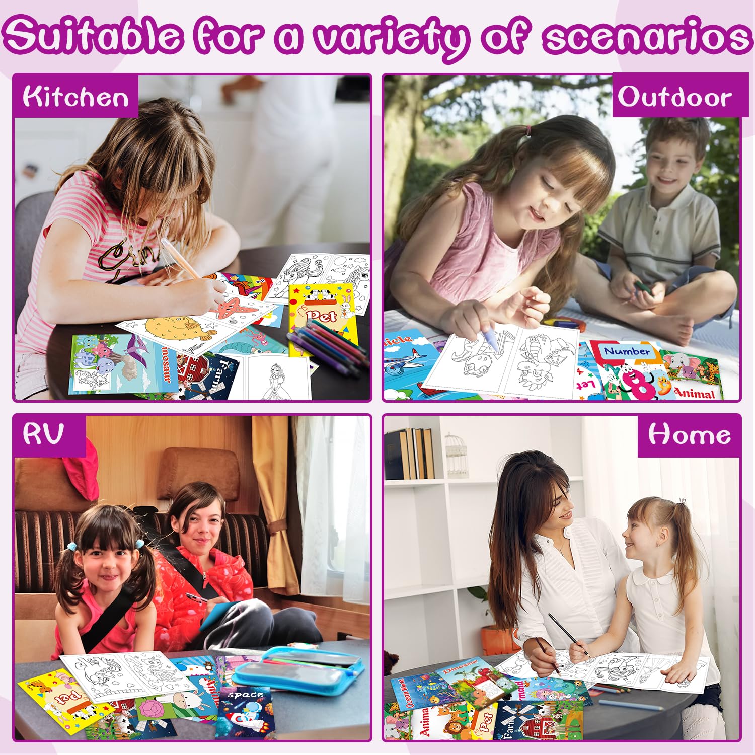 Kalysky coloring books support screen-free downtime and creative expression