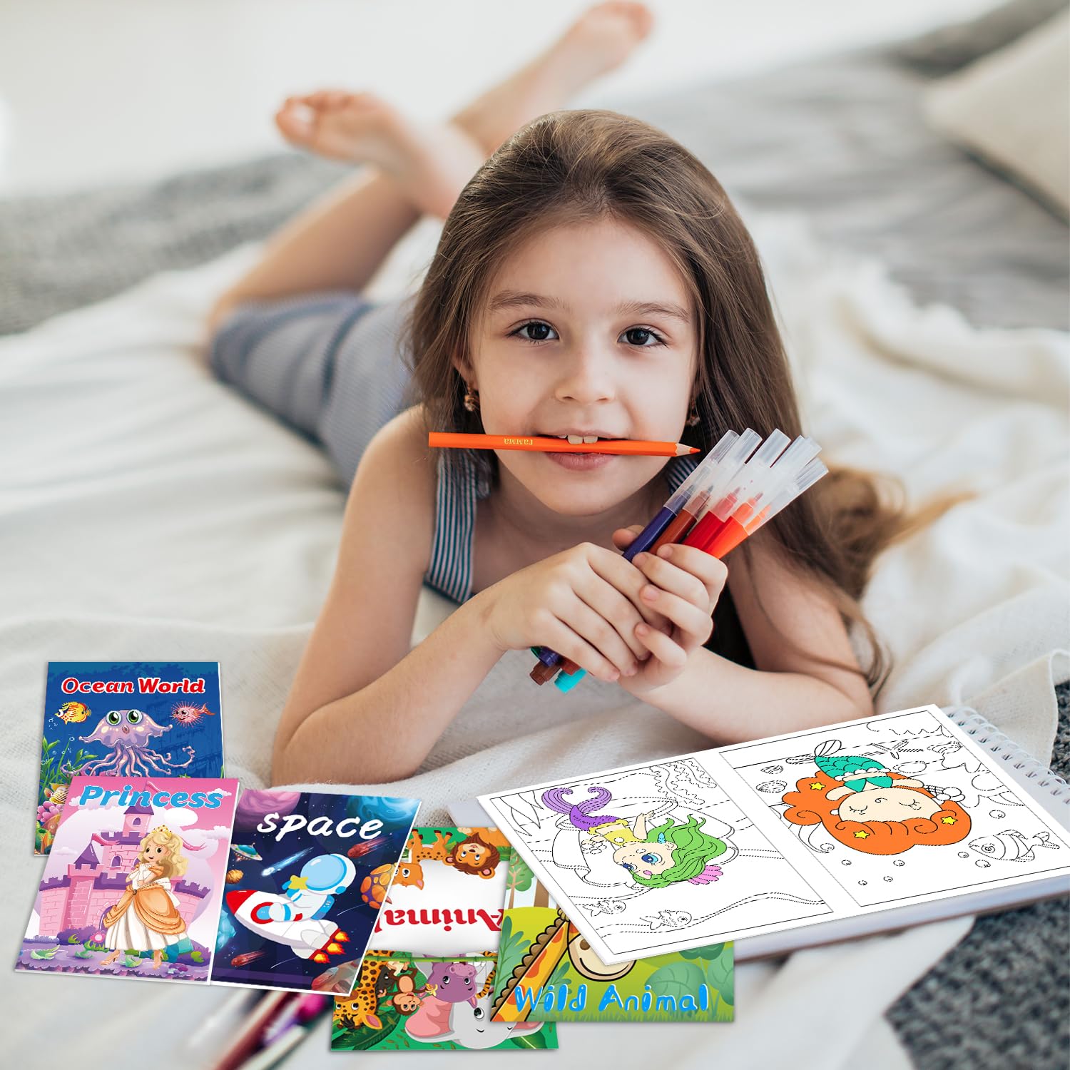 Kalysky coloring books use standard paper suitable for crayons and pencils