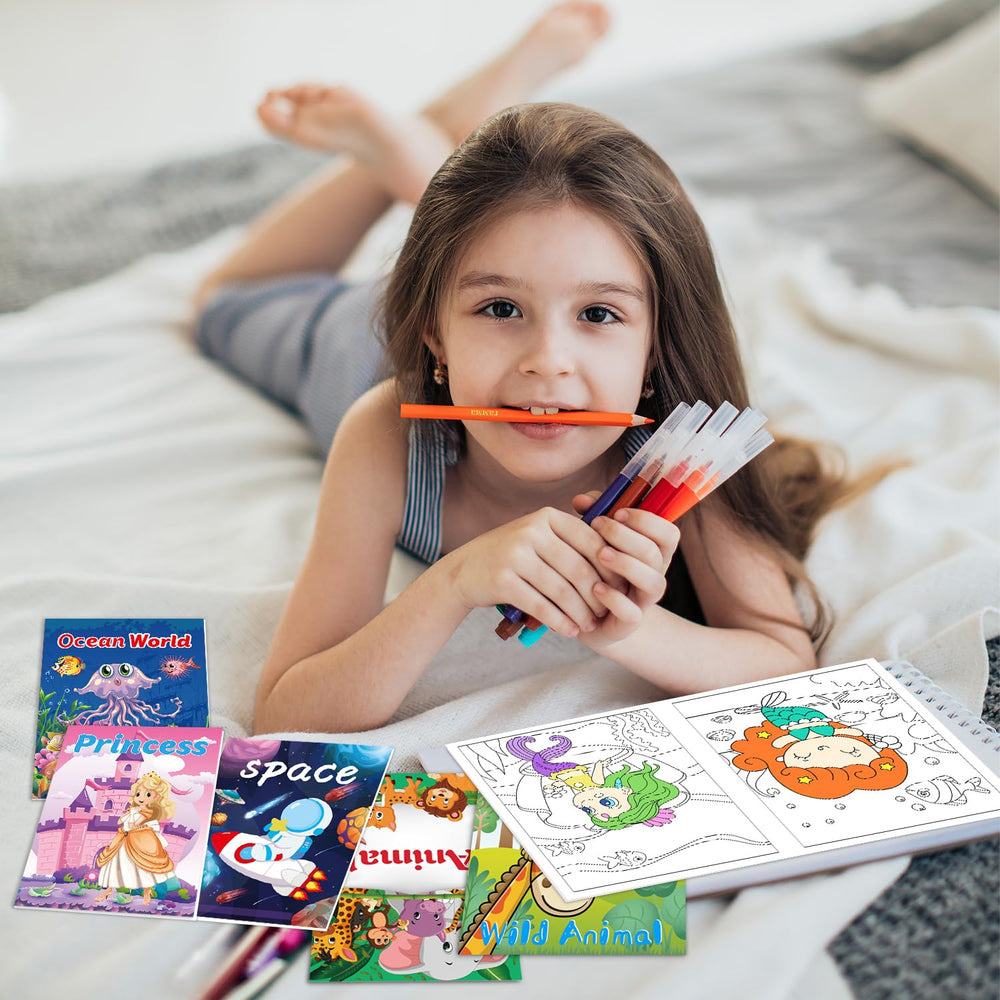 Kalysky coloring books use standard paper suitable for crayons and pencils
