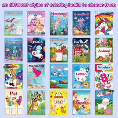 Kalysky coloring books variety shows themes ideal for classroom centers