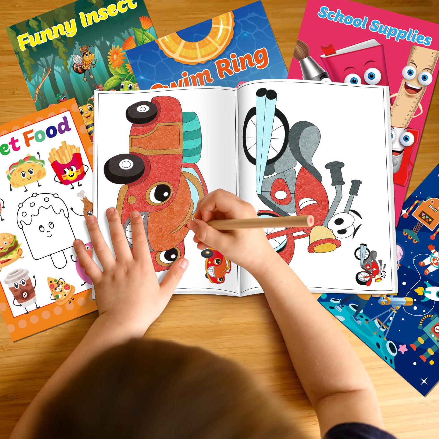 Kalysky 15Pack color books offer hours of creative fun on the go.