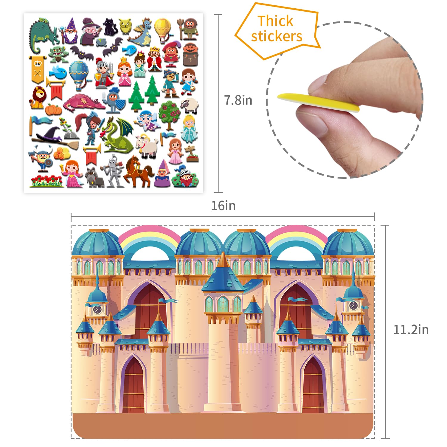 Kalysky dress-up fashion girl stickers scene—easy to peel and rearrange for playful outfits.