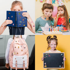Kalysky dress-up sticker book open—interactive activity that keeps toddlers engaged.