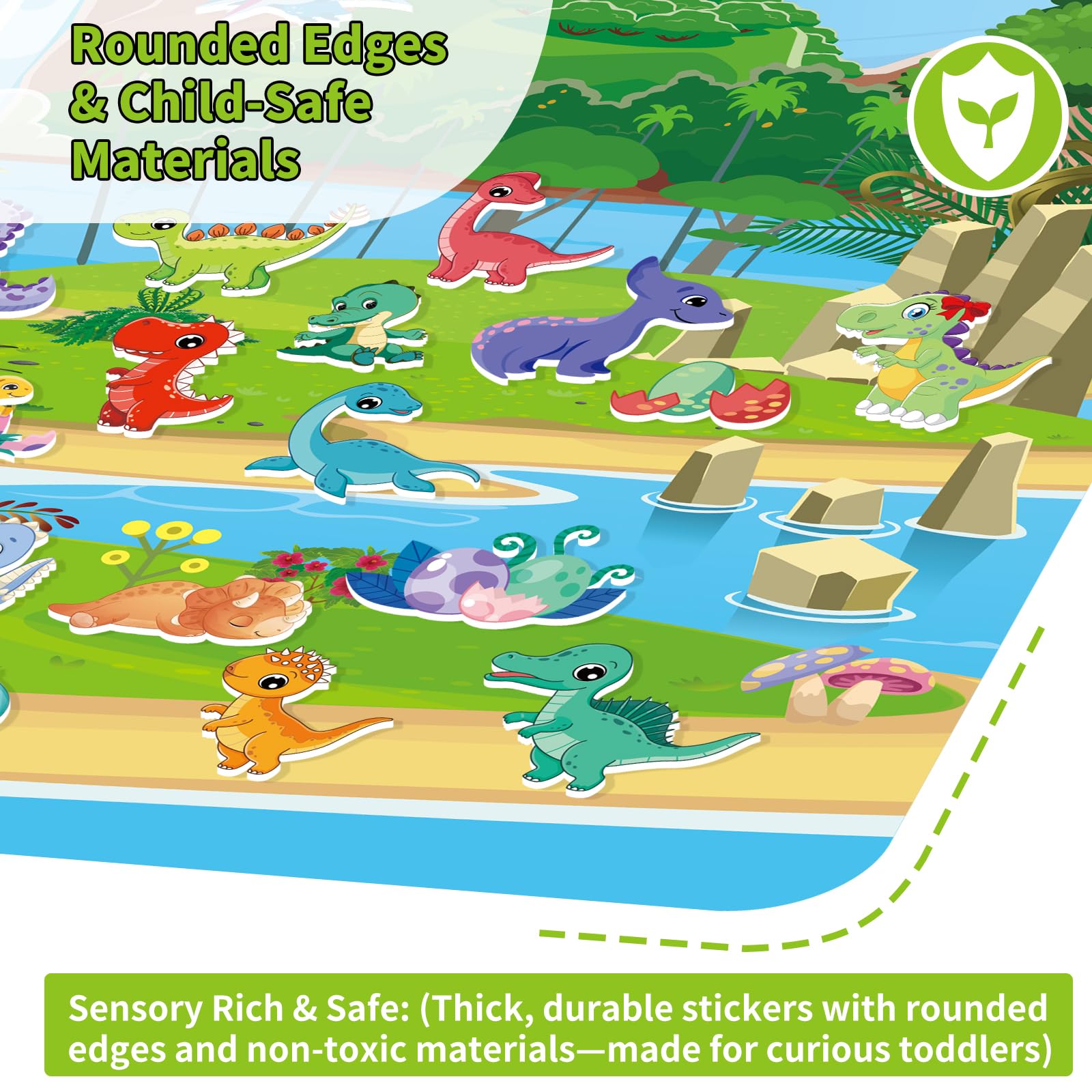 Kalysky farm 3D sticker book includes friendly animals and scenes that spark storytelling.