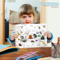 Kalysky Find The Animal Sticker Book road trip entertainment for kids
