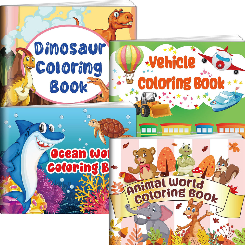 Kalysky four-pack coloring books cover with diverse themes for kids 2–8.