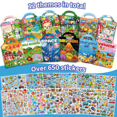 Kalysky insects 3D sticker book provides colorful, tear-resistant stickers for mess-free creativity.