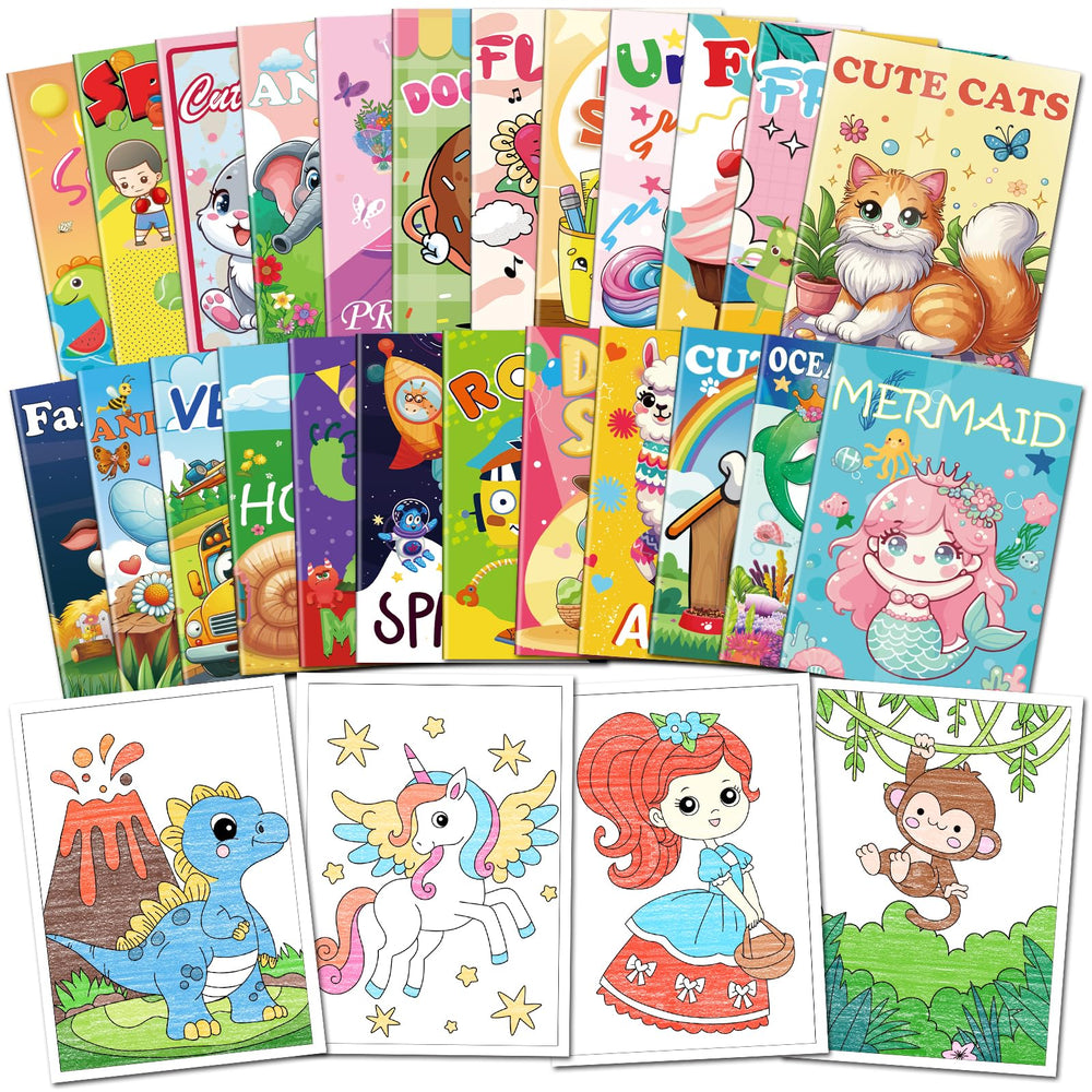 Kalysky mini coloring book animals theme promotes fine motor skills for kids