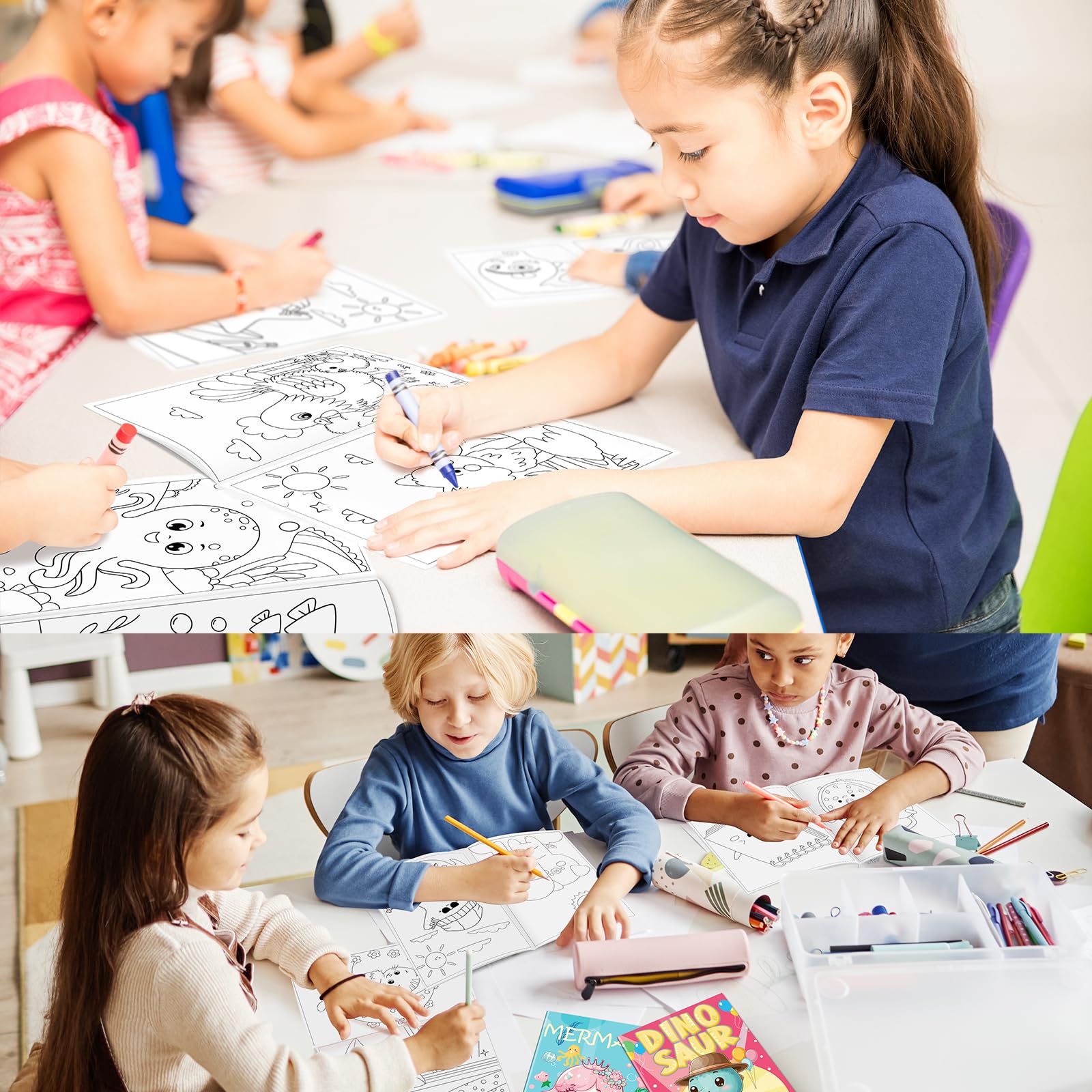 Kalysky mini coloring book robot rush boosts problem-solving through coloring