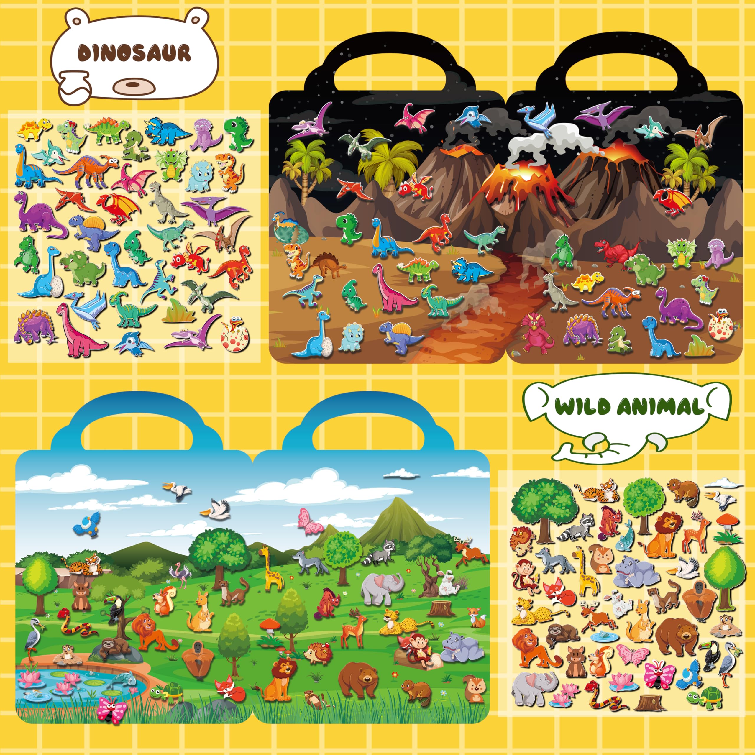 Kalysky Puffy Sticker Books Ocean World inspires underwater adventures and color recognition.