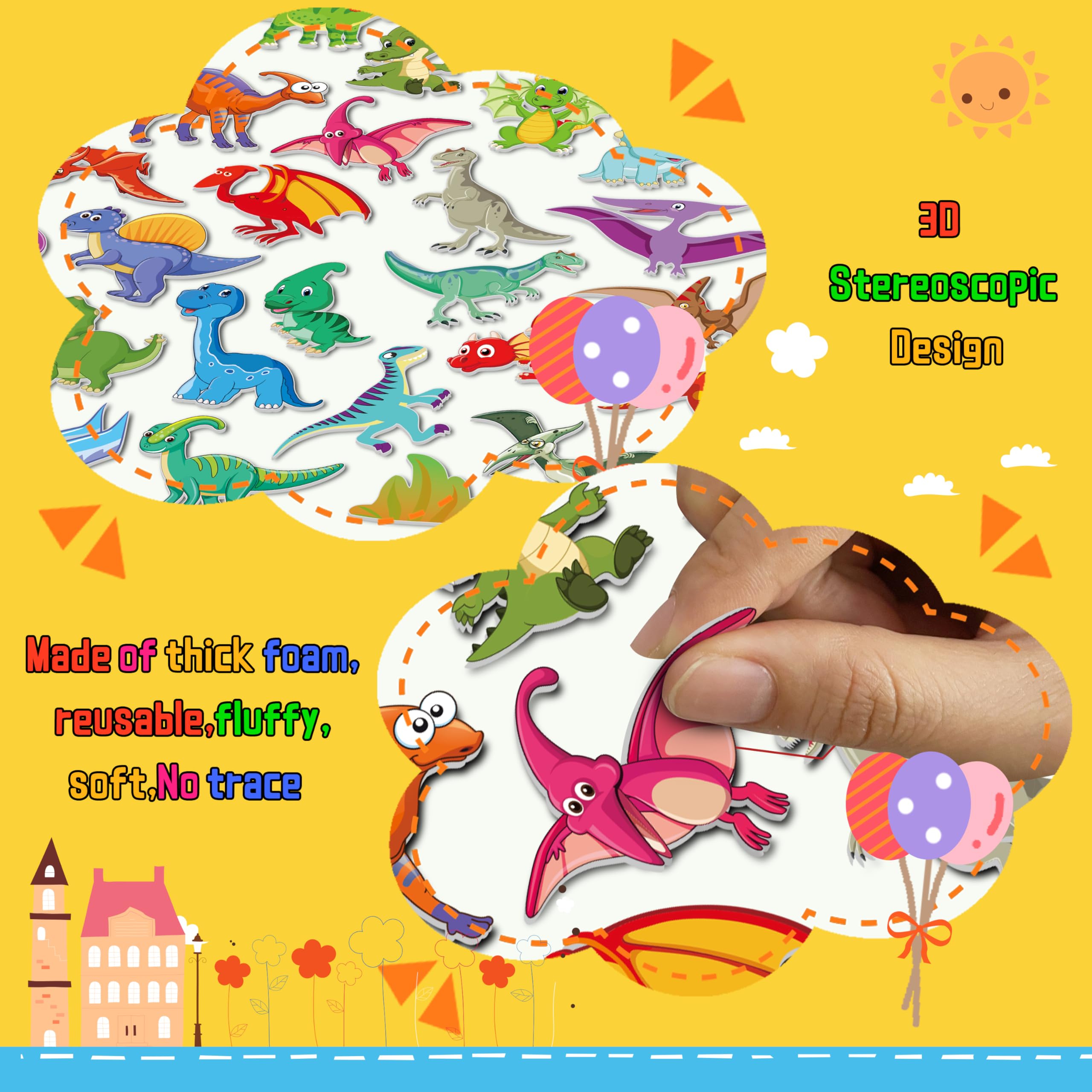 Kalysky Puffy Sticker Books Vehicles theme supports imaginative travel scenes.