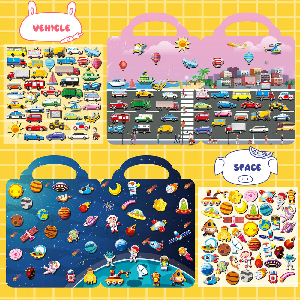 Kalysky Puffy Sticker Books Wild Animals theme encourages imaginative storytelling.
