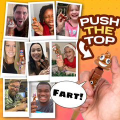 Kamhi World Farting Poop Pen in use, ideal party favors and classroom laughs.