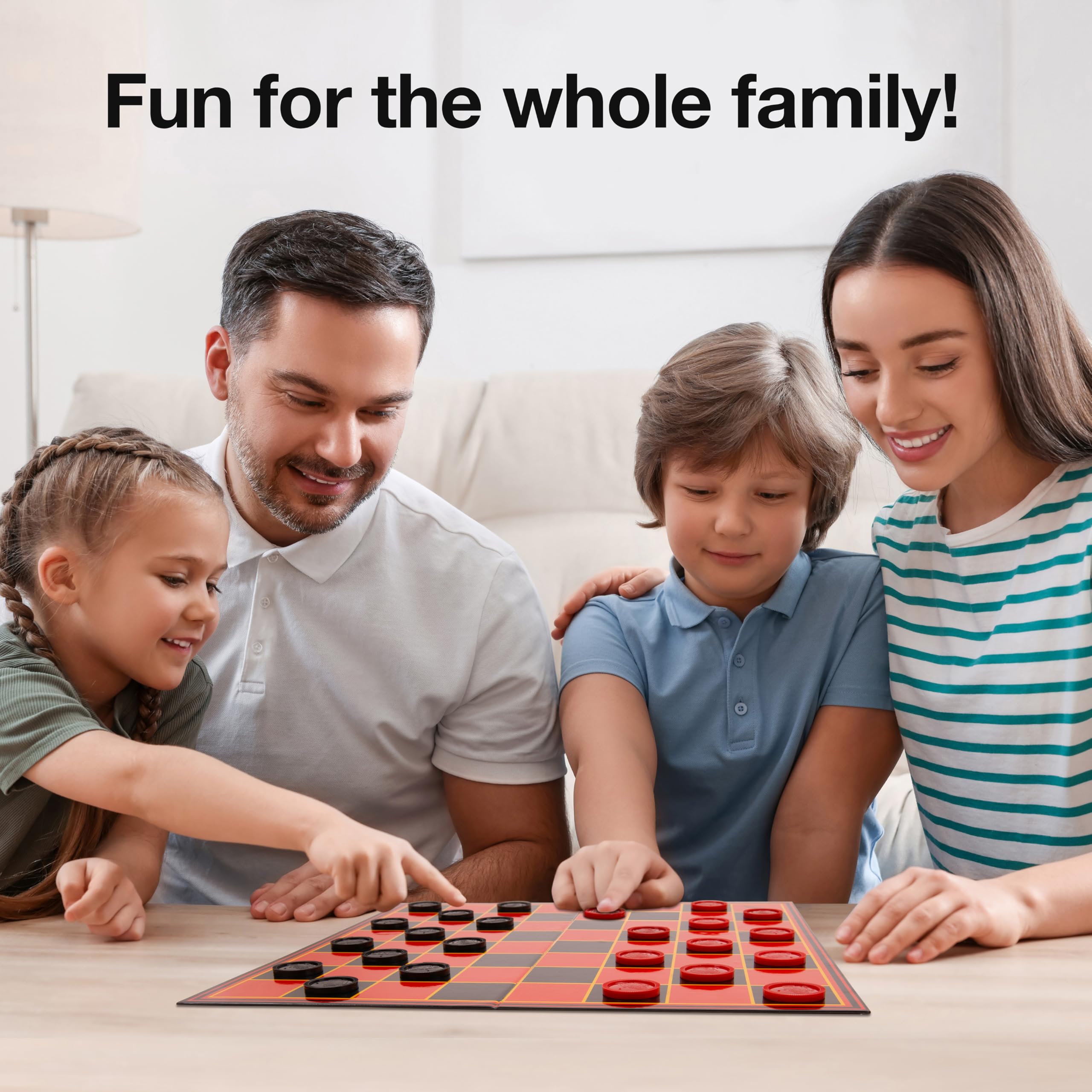 Kangaroo classic checkers game emphasizes timeless fun for all ages